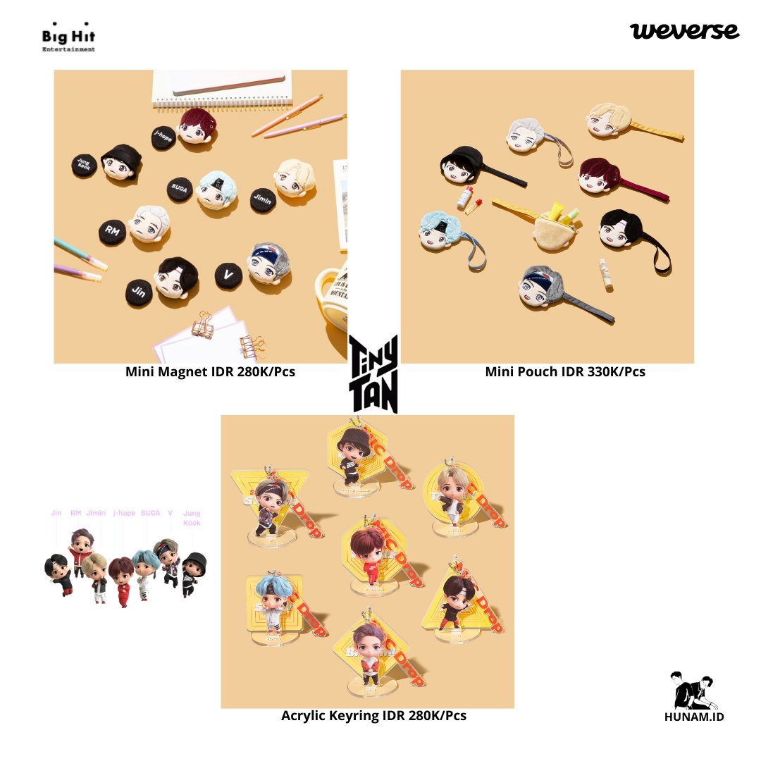 IdHunam's tweet photo. Open PO #Tinytan by @TinyTANofficial
(Can be sold out due to limited quantity)
Order via DM
Mohon DP untuk tanya ketersediaan produk
#TAEHYUNG #JIMIN #namjoon #JungkookBestArtist #JIN #JHOPE #SUGA #army #indomy #merchandisekpop #kpopMD #hunamid https://t.co/NaT57ZOTp3