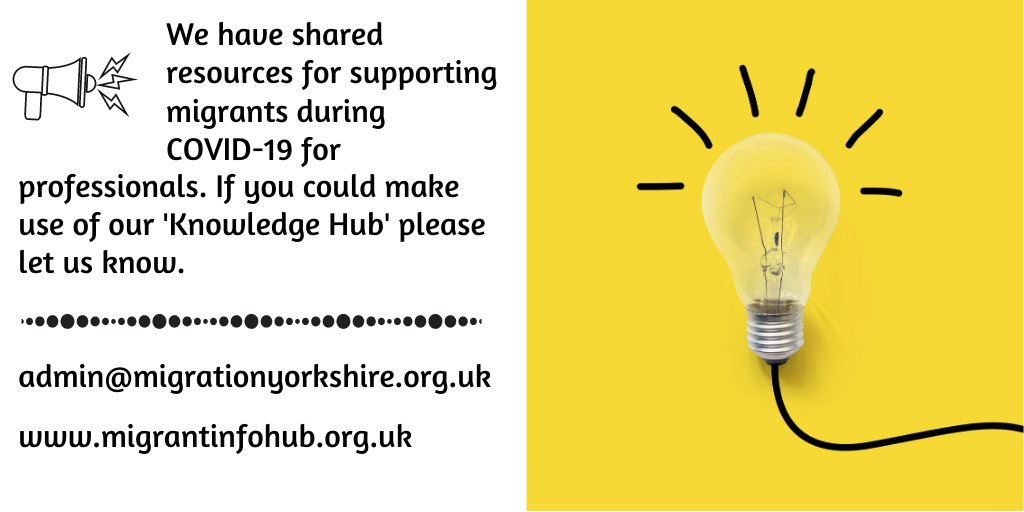 In collaboration with regional partners, we have created a private "knowledge hub" for professionals to share and develop resources that can be used to support specific groups incl migrant communities during #Covid19. If you want to get involved, let us know