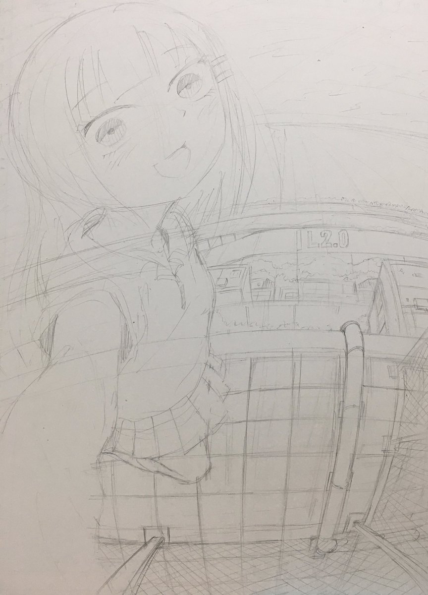 アナログ原稿 鉛筆 ペン入れ デジタル加工 着彩 この絵色々不満あるけど単行本 名誉ガーナアーリア人 アイキ歩葉のイラスト アナログ原稿 鉛筆 ペン入れ デジタル加工 着彩 この絵色々不満あるけど単行本 名誉ガーナアーリア人 アイキ歩葉のイラスト