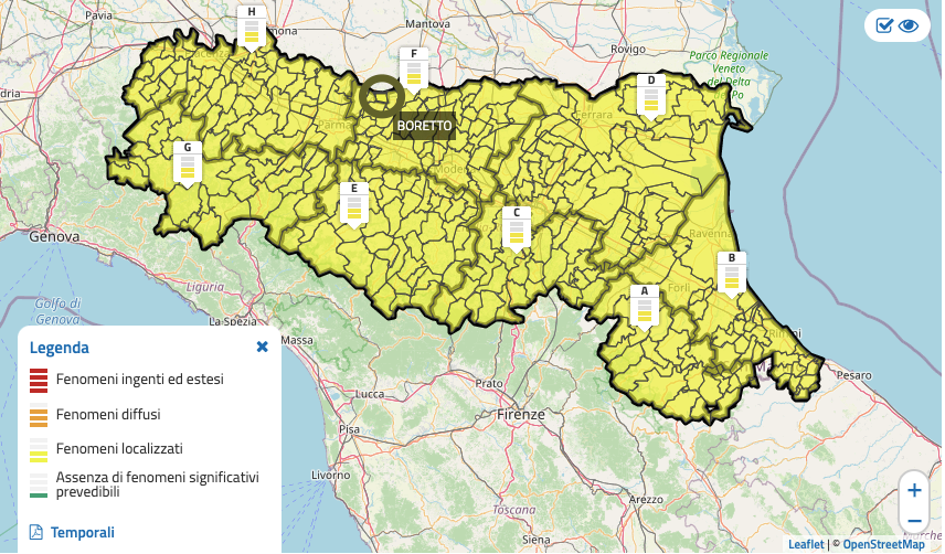 BorettoTw's tweet photo. Giovedì 15 ottobre allerta meteo gialla per temporali in tutta l'Emilia-Romagna: ecco le previsioni https://t.co/CK22oBieOE https://t.co/rJgU9Br2j2