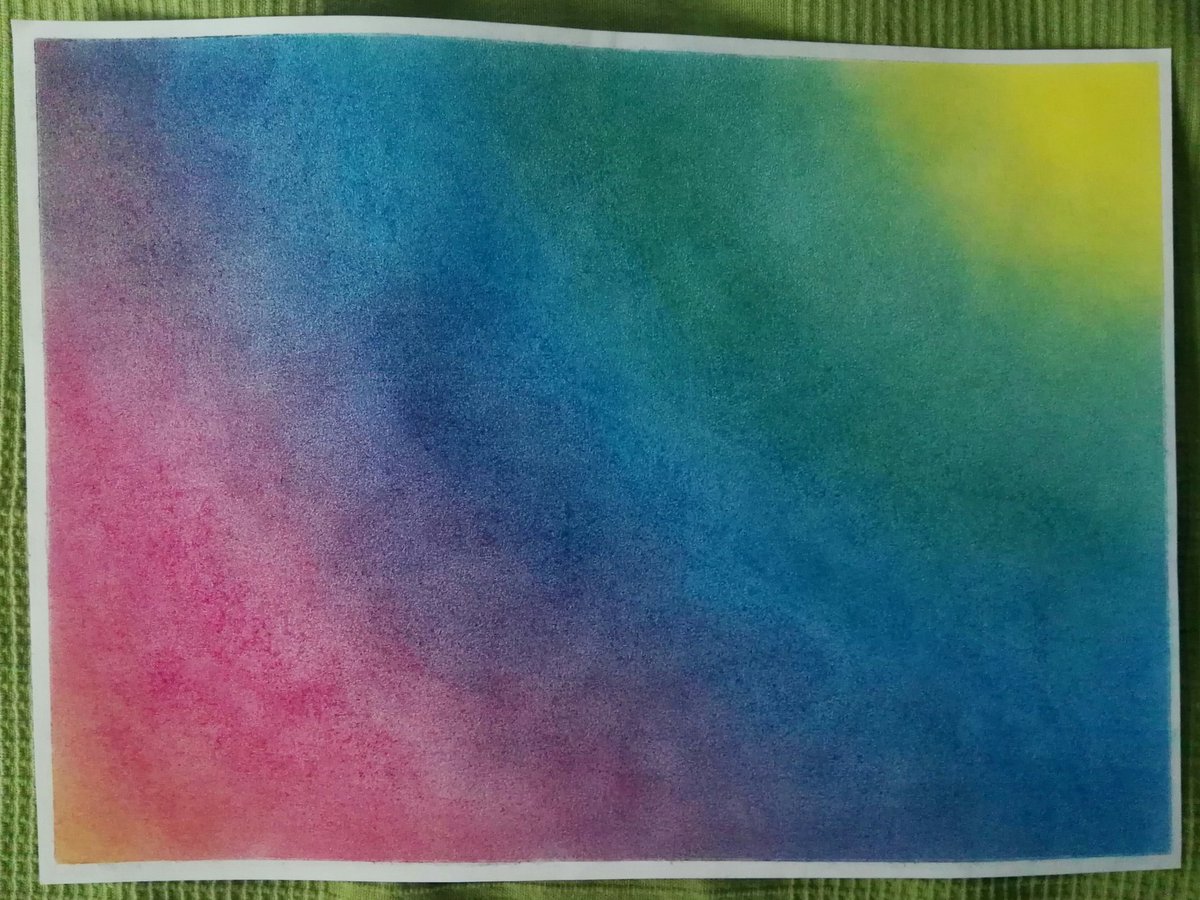 Experimentando con tizas de pastel...