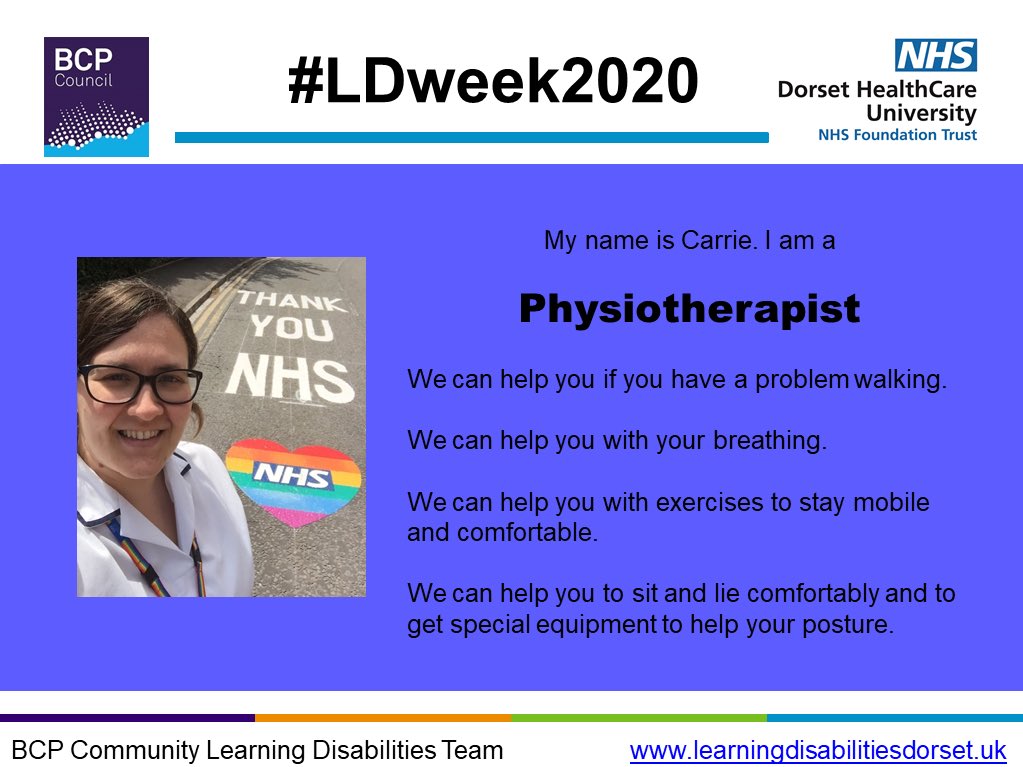Arrie_2013's tweet photo. As it’s #AHPsDay I thought I’d share the AHP pictures we made for #LDweek2020 to explain the role of our wonderful LD AHPs! @DorsetAhps @DorsetHealth @UHD_NHS @BCPCouncil https://t.co/uKHnJ8mOJA
