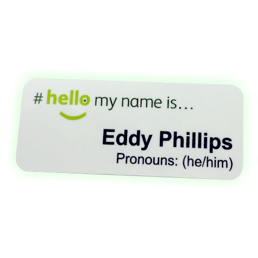 I worked in a hospital at the time. If I had seen these badges on staff around me, it could have made all the difference. These badges are a symbol of understanding, of respect, of seeing me and my trans community.