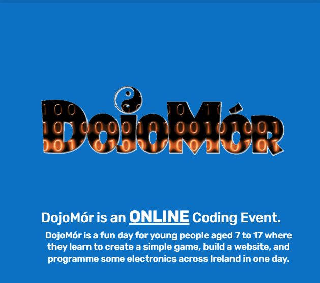 ATU_GalwayCity's tweet image. #GMITnews GMIT to host online coding activities as part of nationwide Dojómor 2020. Fun and free programming activities for children aged 7-17 taking place online (Sat 24 Oct) #Dojómor #GMIT #computing #coding #kids
See gmit.ie/news/gmit-host…