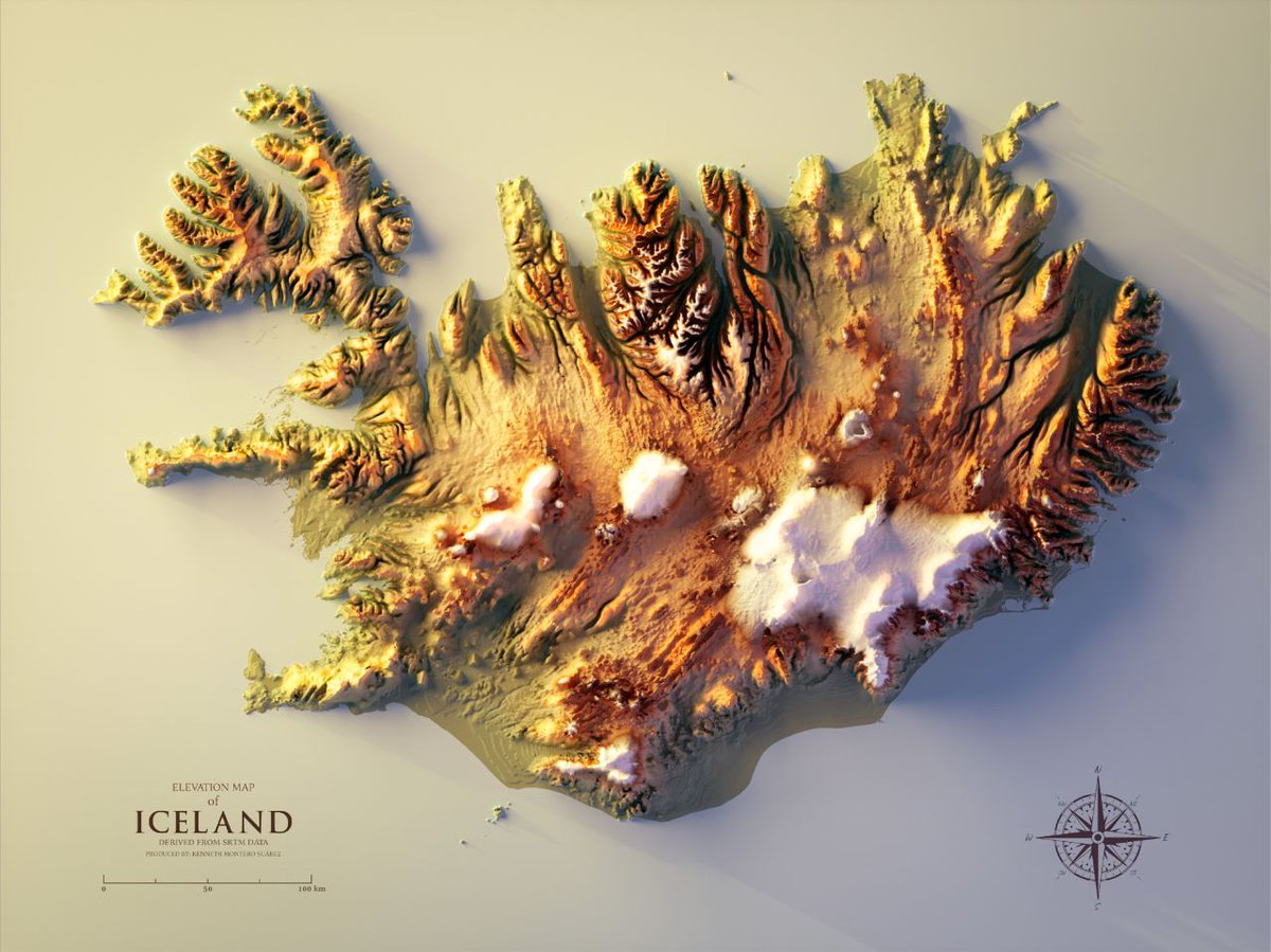 I enjoy the trend of 3D maps as home decoration. This example shows a lovely view of Iceland. Source: buff.ly/36Yefjc