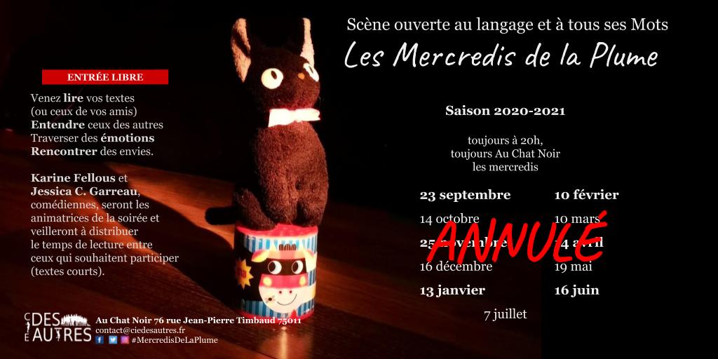 ANNULÉ ANNULÉ - Les bars ont fermé et notre moment de rencontre, convivial et chaleureux, ne peut pas avoir lieu. Les retrouvailles n'en seront que meilleures !
A très vite, K&amp;J mailchi.mp/57e74c9db431/a… - mailchi.mp/57e74c9db431/a…