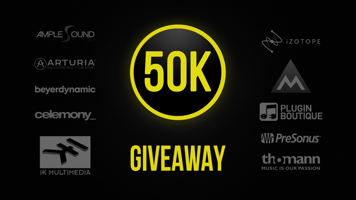 Hi folks! Creative Sauce reached 50,000 subscribers! So I'm saying thank you with a big giveaway of audio production software and hardware!

WATCH HERE: youtu.be/AvXGD25DByc