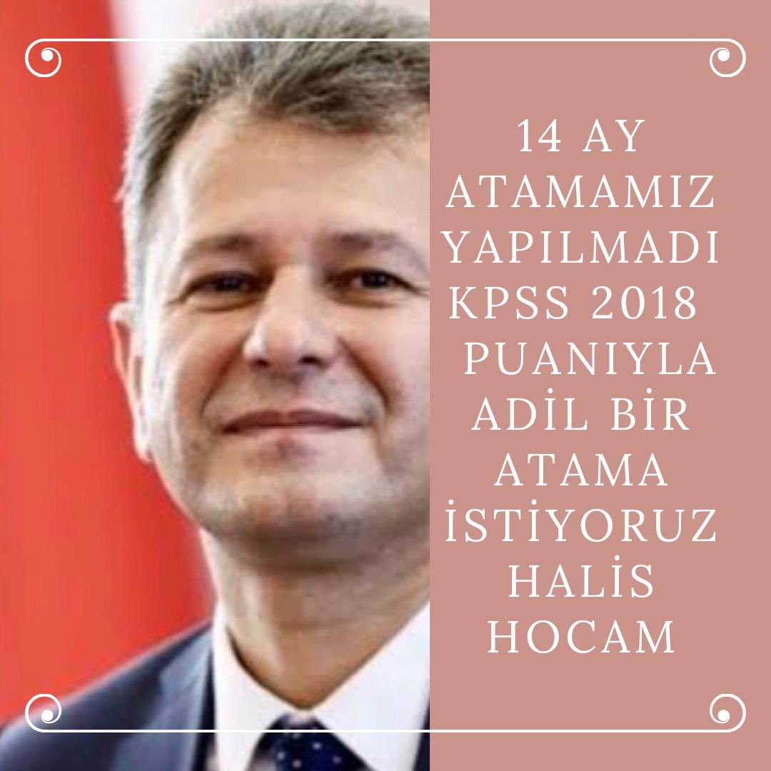 <a href="/OSYMbaskanligi/">ÖSYM</a> Sayın Halis Hocam bizler 620 bin sağlık mezunları olarak 2018 kpss sınavından 85 alıp atanamayan sağlıkçılar olarak 2018 puanıyla geçerli yeni atama takvimini bize müjdeleyeceğinizi biliyoruz size minnettarız varolun.