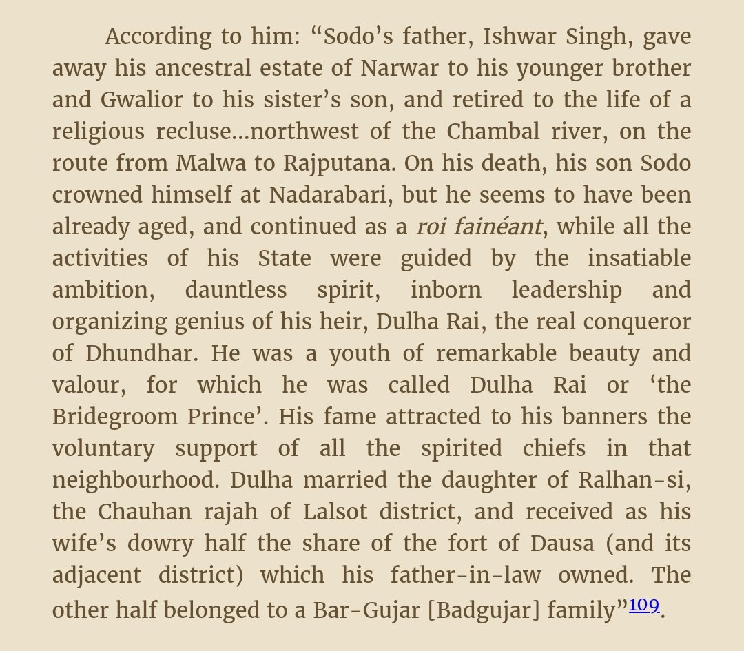 3/58Origin myths notwithstanding, Kachwahas are Rajputs. At least that's how they've self-identified since medieval times.The story of this dynasty, as recorded, goes back to the beginning of the 11th century when a Dulha Rai arrived in Rajputana, today's Rajasthan.