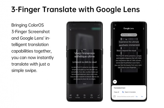 ManojSaru's tweet photo. Ab tak to hum 3 finger swipe se sirf screenshot le sakte the na, But in #OPPOColorOS11, there's also a 3 finger translate feature Awesome right ? Check it out and #MakelifeFlow https://t.co/JXhwXsT5Wf