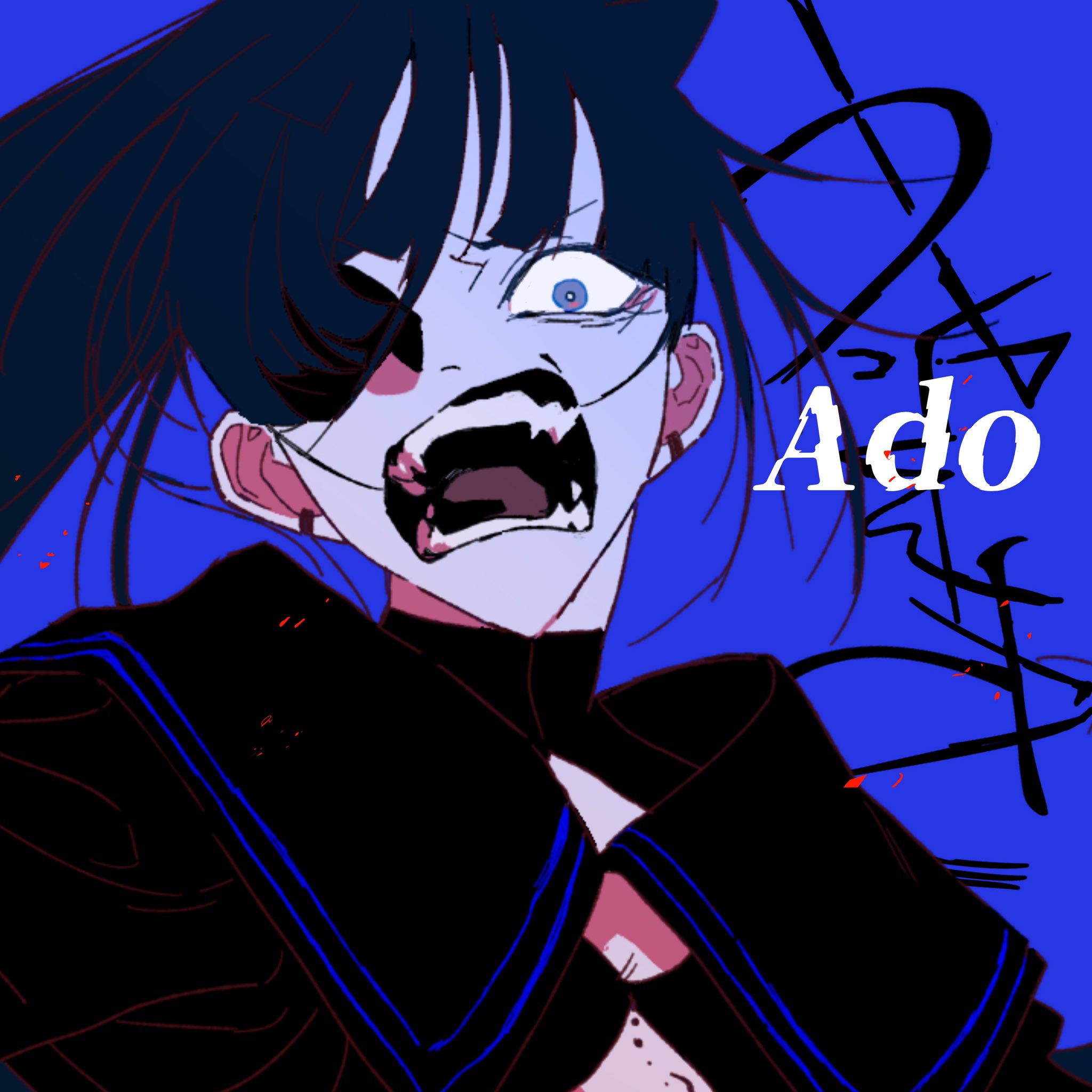 初期 希少 Ado　パーカー　うっせぇわ　歌手 フーディー 黒 ブラック 初期 希少 Ado パーカー うっせぇわ 歌手 フーディー 黒