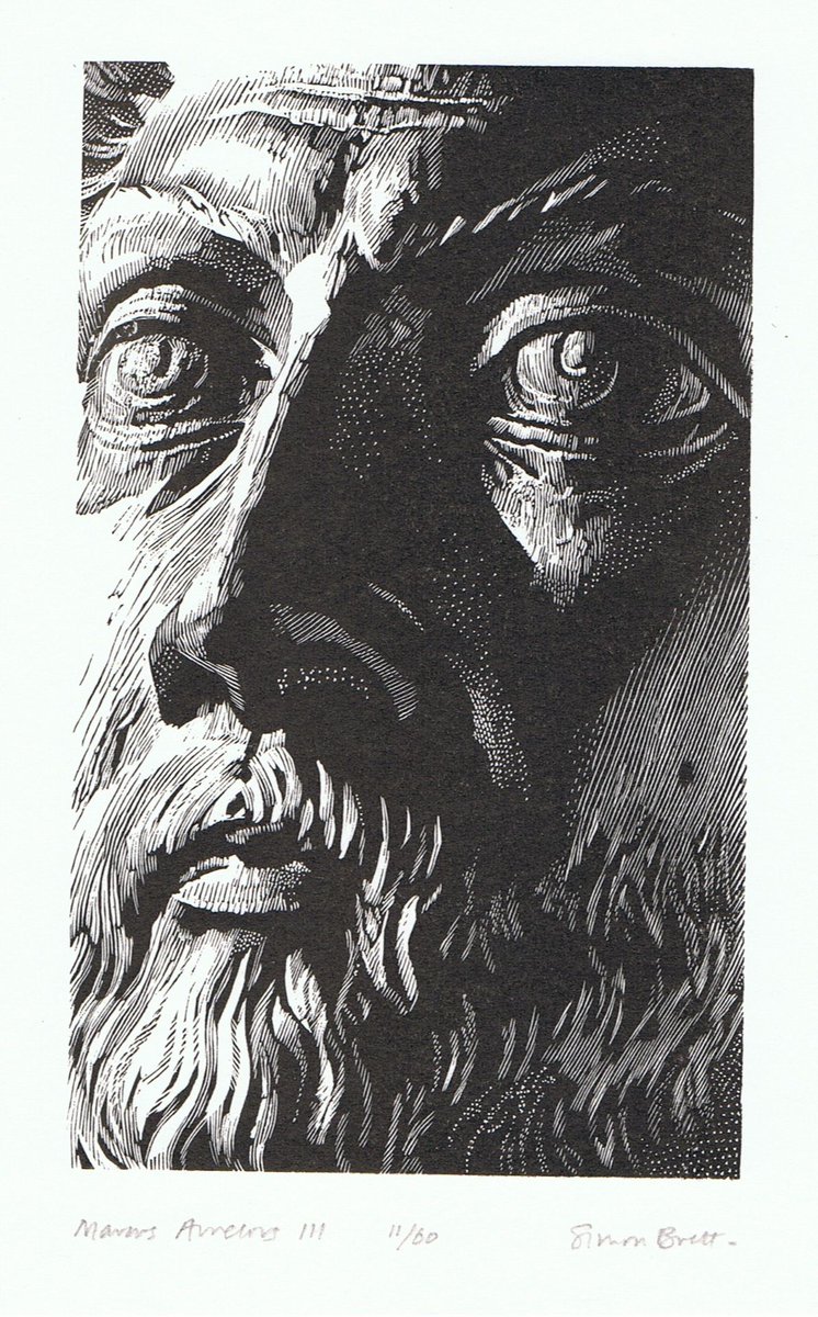 Simon Brett, wood engraving 