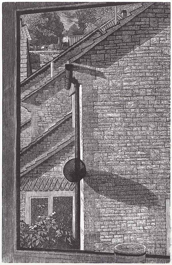Simon Brett, wood engraving 