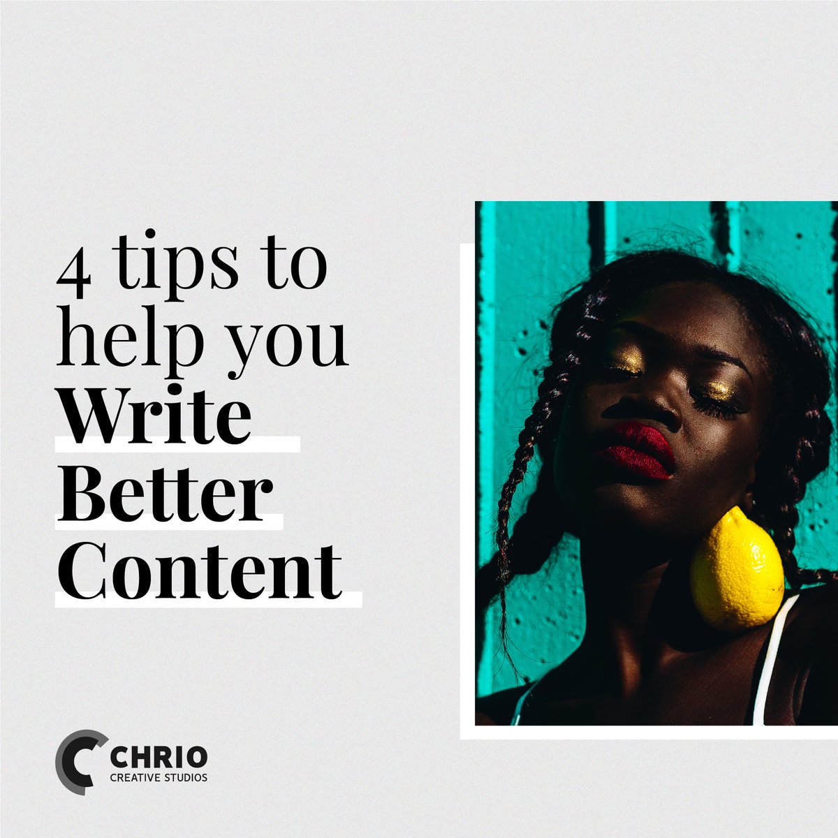 ChrioCreative's tweet photo. Content creators are no strangers to the figure of speech 'Writer's Block' and that's why we collated 4 quick tips to guide the planning, implementation and creation process. #contentcreation #branding #DigitalAgency #brandengineering #UIUX #ChrioCreative https://t.co/oq496iXDLH