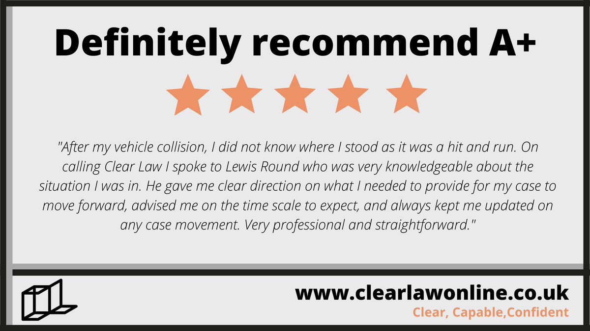 There's nothing more rewarding than a happy claimant! 

Great work Lewis 👏 

#midweekmotivation #clearlaw #testimonial