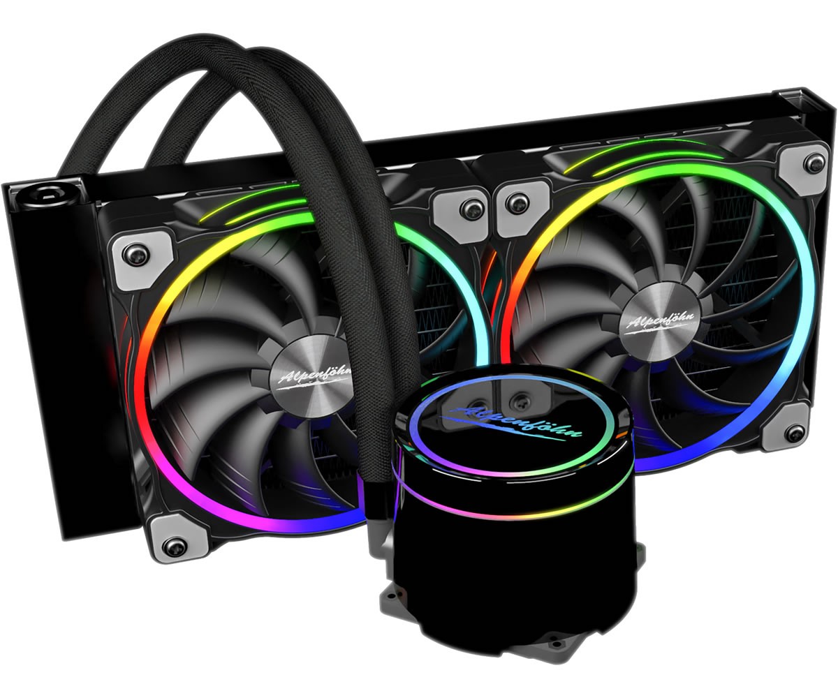 cowcotland's tweet photo. Quatre AIO chez #Alpenföhn, en association avec #ThermalGrizzly et #der8auer https://t.co/HWaeEy3yQ1 https://t.co/E8sTFGtJAI