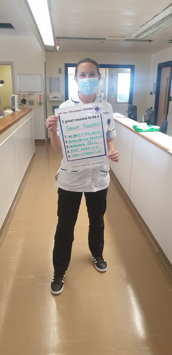 Our speech and language therapists provide vital support for patients who need help with communication, or with eating, drinking and swallowing. They’re fantastic patient advocates, and we’re very lucky to have them as part of the team. #AHPsDay