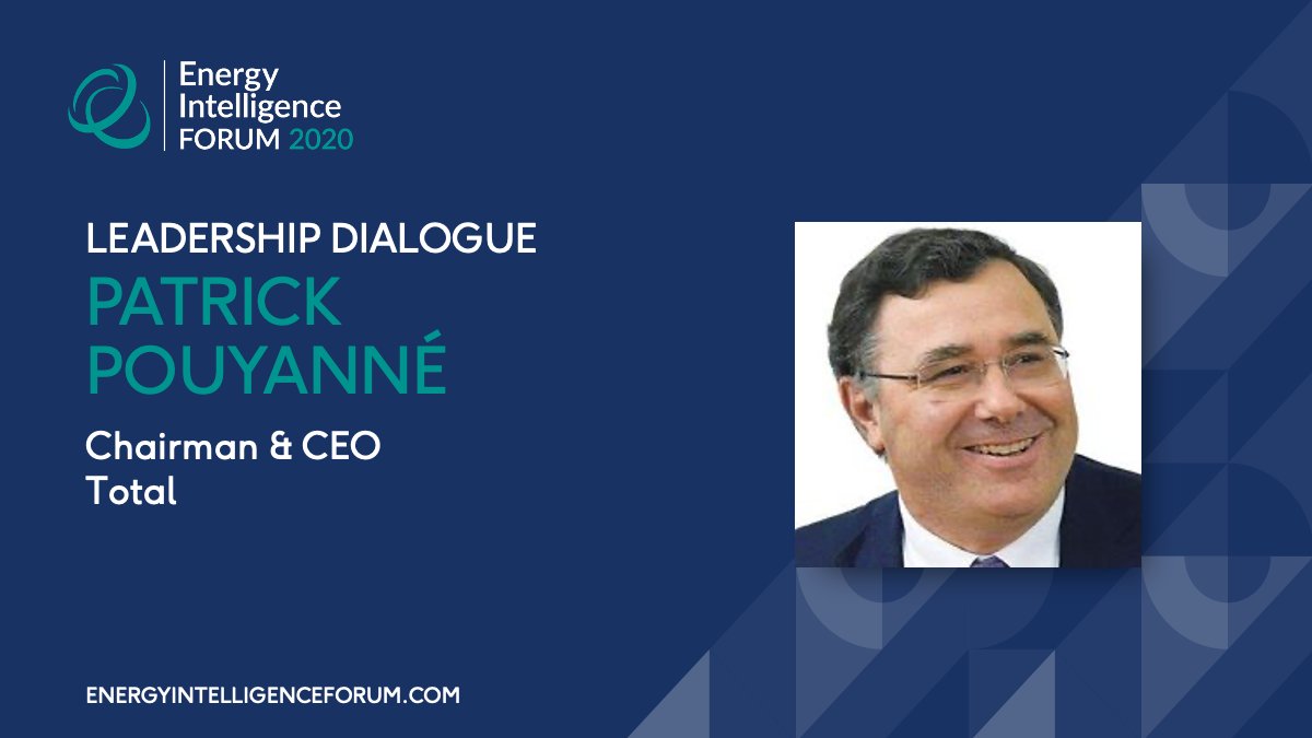 We're delighted to now welcome to our digital stage Patrick Pouyanné, the Chairman & CEO of Total for a Leadership Dialogue and also to accept the 2020 Energy Innovation Award on behalf of @Total.
@PPouyanne #EIForum #TheBigEnergyReset https://t.co/VxCX67JRcY