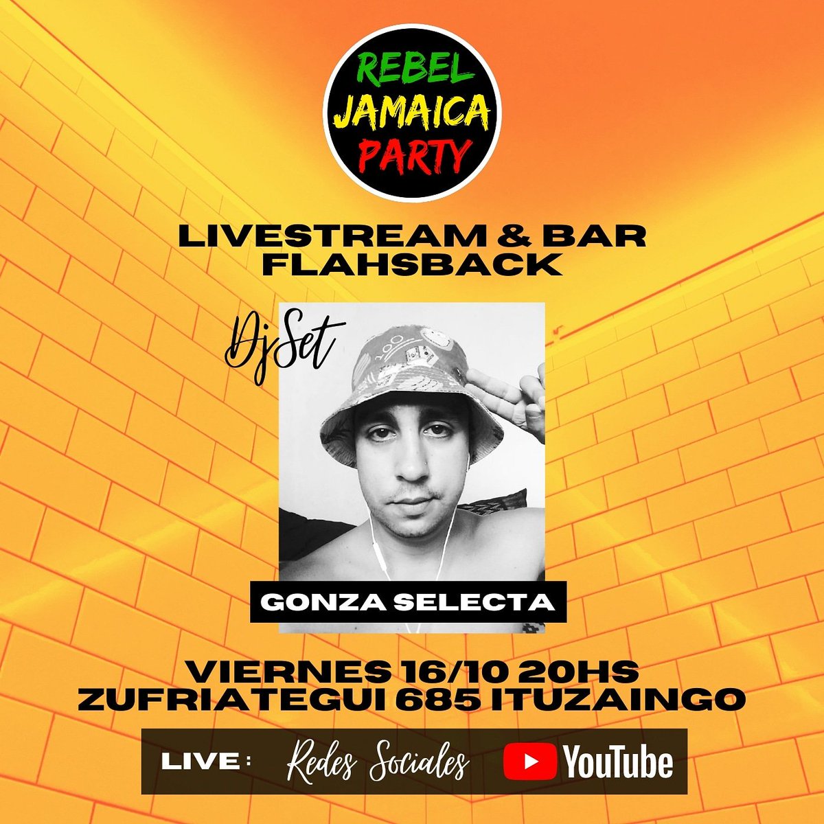 GonzaSelecta's tweet photo. Ya puedo empezar con la #REBELJAMAICAPARTY !!
Seria este viernes 16/10 en #Flashback tambien se trasmitara la sesion por #RedesSociales y #YouTube !!
En la primer fecha voy a estar musicalizando !!
#LinkYouTube : 
https://t.co/RtBKUlemKB
@GonzaSelecta
📀🔥😎🔊🚀🛸🎧⬅️ https://t.co/0SPO8eDx9e