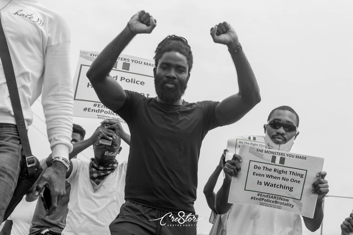igeorgeobadiah's tweet photo. Do the right thing even when nobody is watching.

#ENDSWART 
#endsars #endpolicebrutality 
#nigerianlivesmatter https://t.co/ddAFC8gKUb
