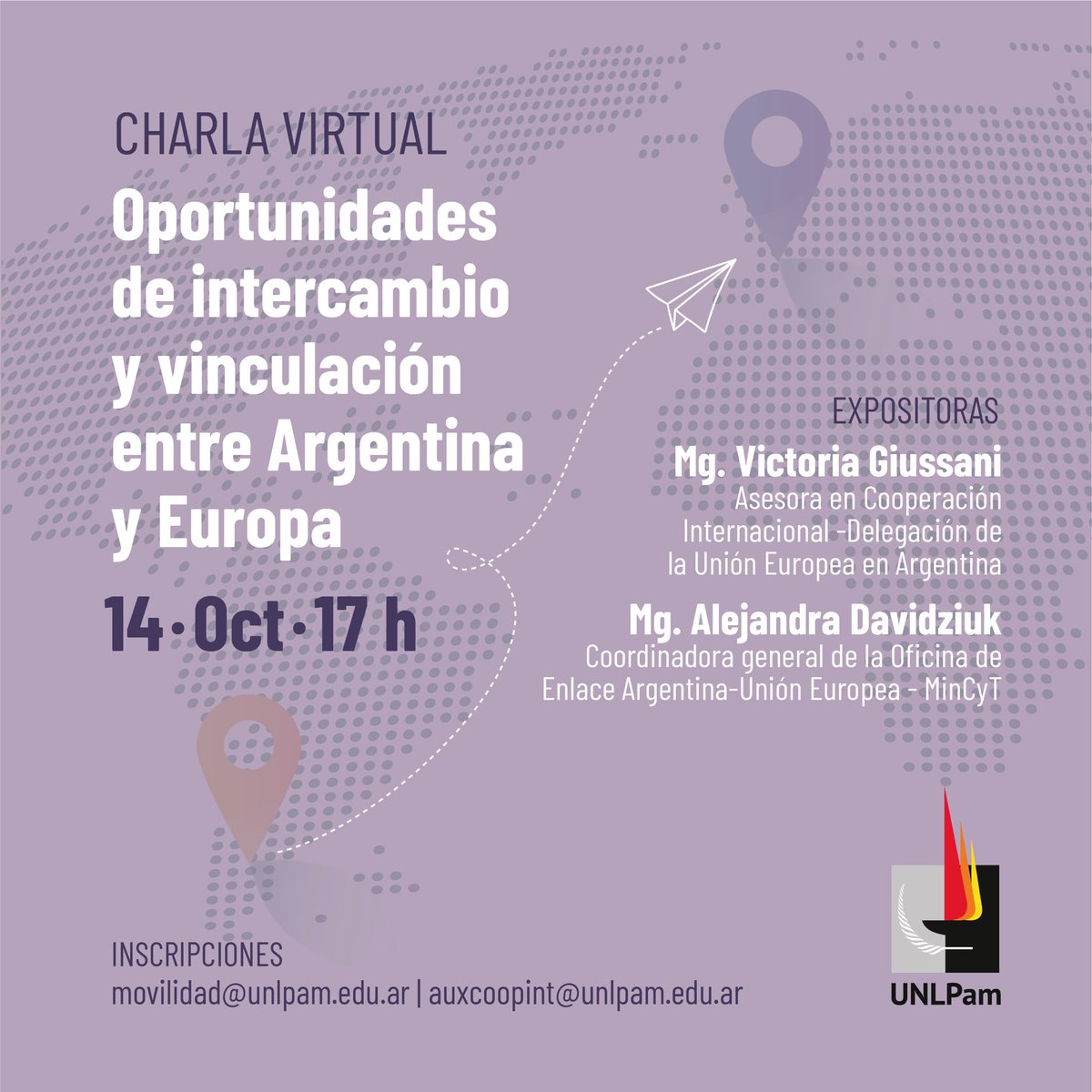 Los invito a participar de una charla virtual q daré en representación de la #OficinadeEnlaceAR-UE para la <a href="/UNLPam/">UniversidaddeLaPampa</a> hoy a las 17hs de Buenos Aires. Presentaré las últimas calls vigentes del #H2020.