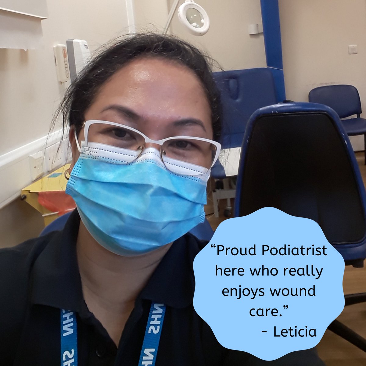 In BwD we have a fantastic <a href="/WeAreLSCFT/">Lancashire & South Cumbria NHS Foundation Trust</a> Podiatry team..... Meet Leticia 🦶 #AHPsDay2020 #Podiatry #NHS