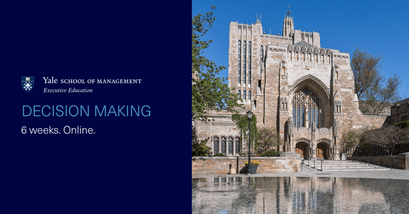 Make your most important life decisions effectively. Gain insights from world-class faculty in this new program from @YaleSOMExecEd. https://t.co/j728R7sxsJ https://t.co/DUNSqCdJJk