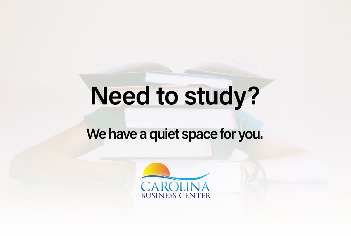 CoworkCarolina's tweet photo. Midterms coming at you fast? Study in style with WiFi, free complementary drinks and peace and quiet. Bring your CCU ID for a discount!
843.272.4599
https://t.co/H5XgN6EYo4
#coworkcarolina #collegestudents #coworking #northmyrtlebeach #studyinpeace #midterms #ccu https://t.co/8V71BQBMVx