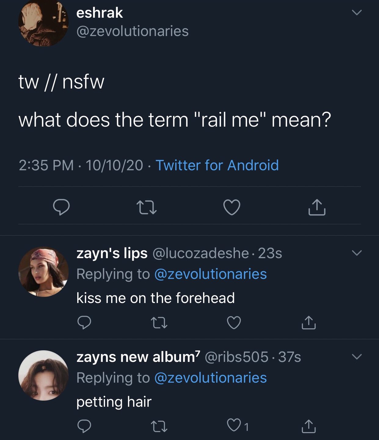 What does deals rail me mean