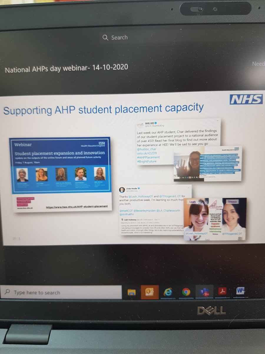 <a href="/SuzanneRastrick/">Suzanne Rastrick</a> urging all #ahps to take a role in student placement provision. Let's think how we can support with role emerging opportunities @scft_ahp #AHPsDay <a href="/SandraSpeller1/">Sandra Speller 💙</a> has led the way with <a href="/gracephysio_/">Grace Ogunlola</a> and <a href="/Angie_Hulst/">Angie</a> on a leadership placement currently.