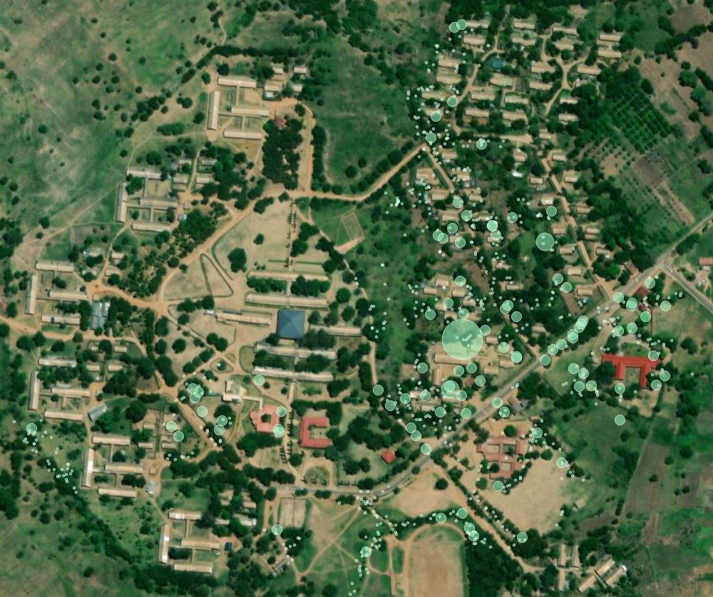 Tanzania_RA's tweet photo. Students of #SUA mapping trees using low cost high-tech open source tools resulting in new datasets. A first sample in #QGIS! @OMDTZ, @RamaniHuria, #ResilienceAcademy https://t.co/kkcRjA5012