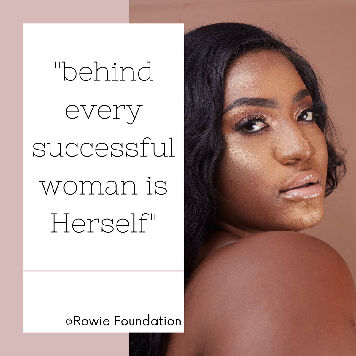 RowieFoundation's tweet photo. Never underestimate a woman with a purpose. You can break down a woman temporarily, but a Real Woman will always pick up the pieces, rebuild herself &amp; come back stronger than ever. ❤ https://t.co/GRoAM8SXGp