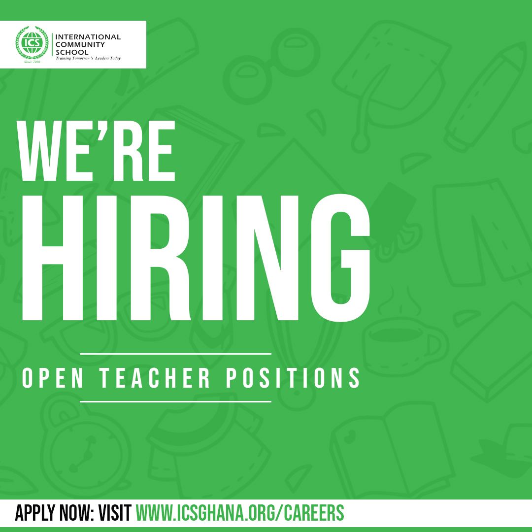 officialicsgh's tweet photo. We're hiring!
Pls RT, someone on your TL might need this!
For the application process, click here: https://t.co/tixNM02aPs
#theICSAdvantage #Education #career #newhire #jobhunting #backtocampus https://t.co/FzQahZIOki