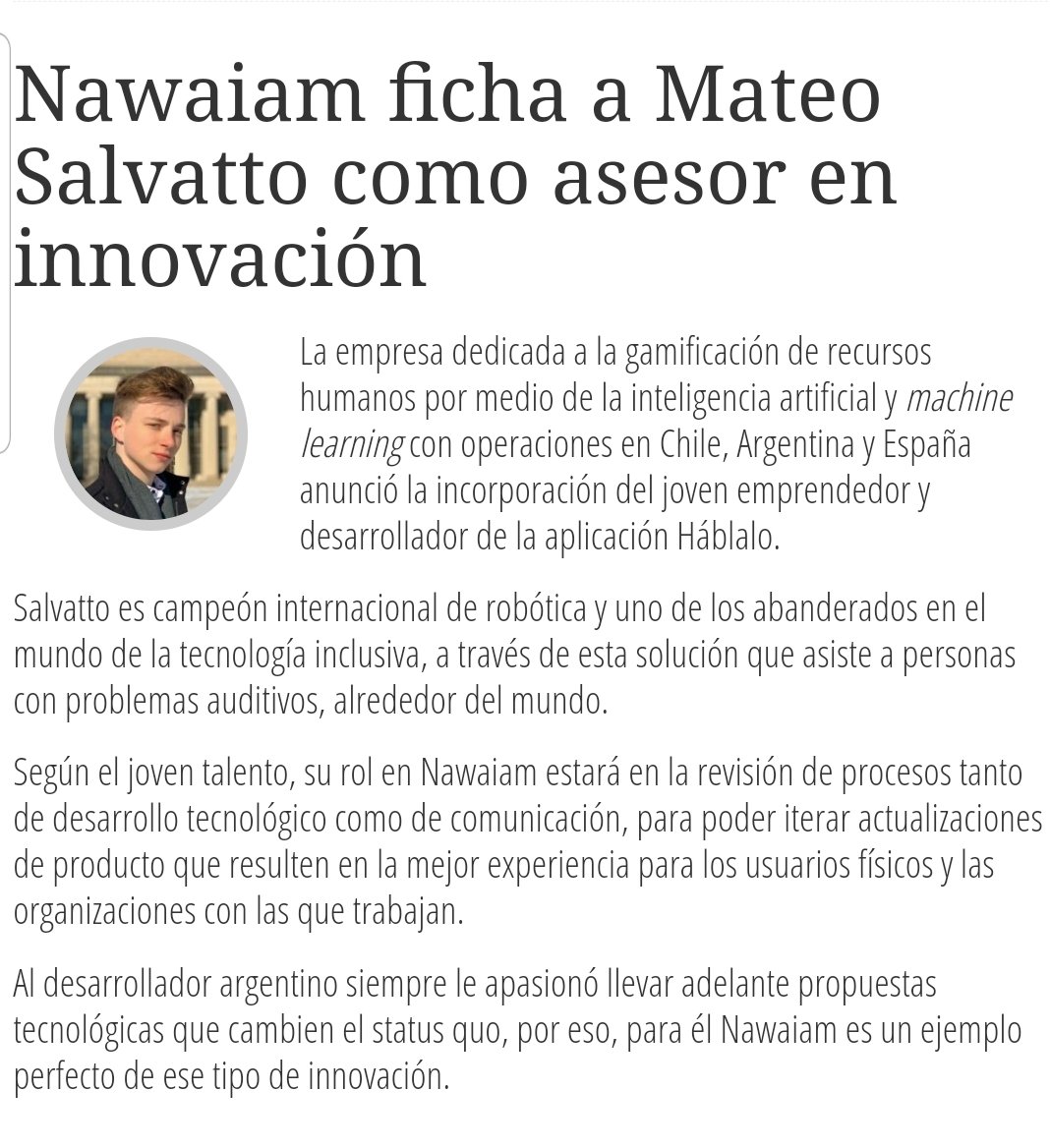 NawaiamGaming's tweet image. En @americaeconomia el gran fichaje de nuestro amigo y asesor en innovación @Mateons 💫🕹️🎮📱🎧