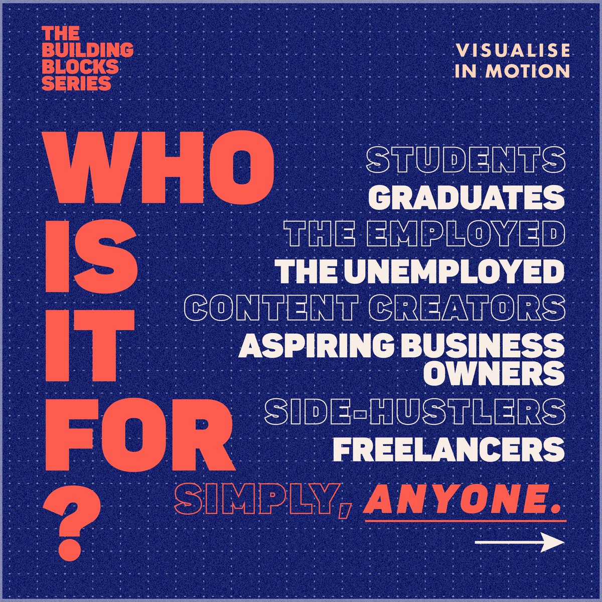 Anyway, I've only really come back to share the fact that  @AllWeDoIsVIM has released its first programme 'The Building Blocks Series'. The series looks at what I call the unsexy elements of creative entrepreneurship - business formation, accounting, contracts, etc.