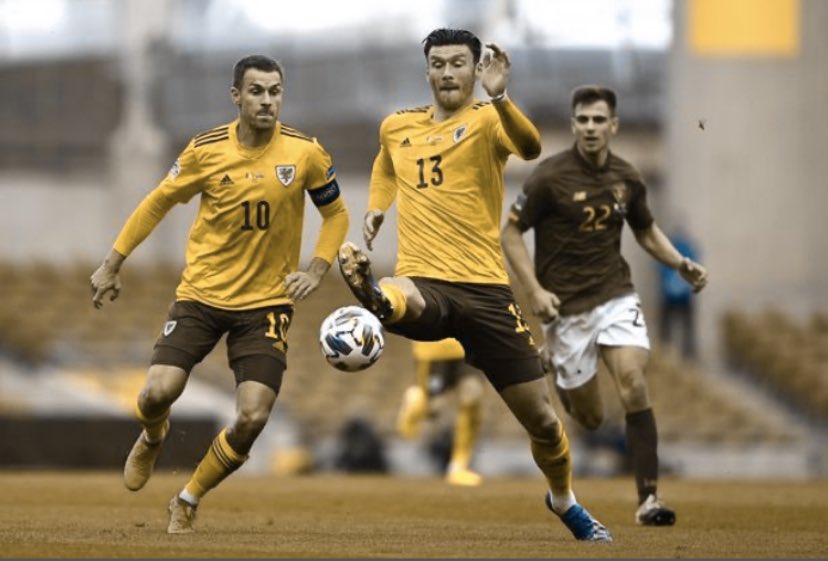 WebberTJason's tweet photo. For anyone that wondered over the weekend why Wales were in Yellow, the @Cyrmu kit change was decided taking into consideration the clash of kits if red v green. 1 in 12 Men &amp; 1 in 200 Women are effected by colour blindness. @colourblindorg @UEFA https://t.co/bHwbIQzOHI