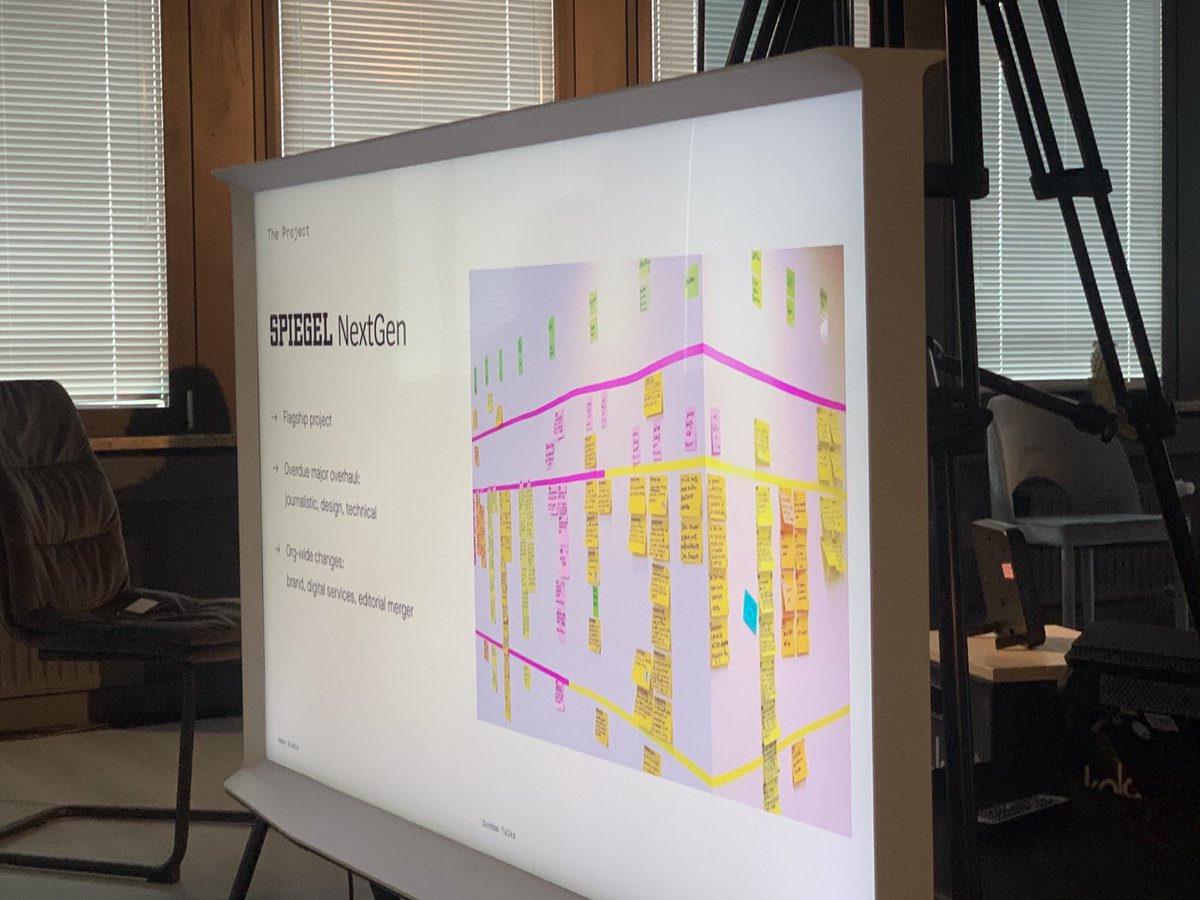 CHerrmann82's tweet image. After talks about #sustainable #design, #outcome focused design and #ethical design, it feels good to have a „good old“ design-related topic as the next talk: the redesign of #Spiegel.de 😅 #sundaetalks #ux