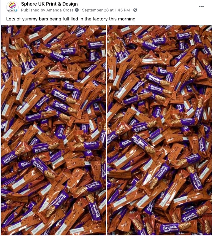 Brunch Bars everywhere in the factory this week. ...
We are open again, 8am till 4pm, quick, reliable print at your fingertips.

Stay Safe Everyone