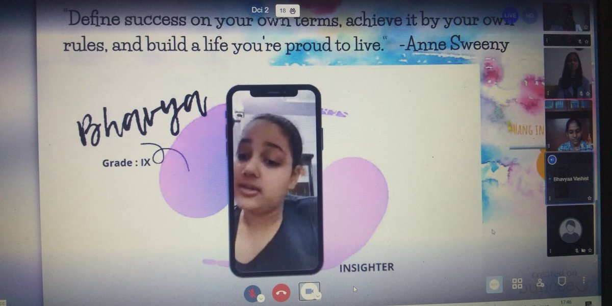 sodhisumedha's tweet photo. @insight_deeper left a deep imprint on the viewers showcasing their work #TechForGood #digcitsummit2020 #digcitkids #mentalhealth #peermentoring @Buncee @mbfxc @digcitinstitute @ashokkp @y_sanjay @pntduggal @sdg4all https://t.co/JRNzpEQBYk