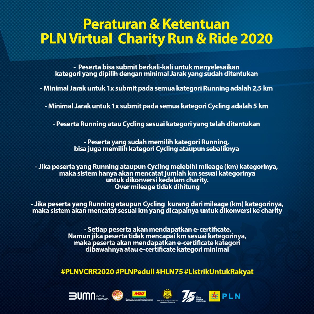 PLN Virtual Charity Run & Ride • 2020