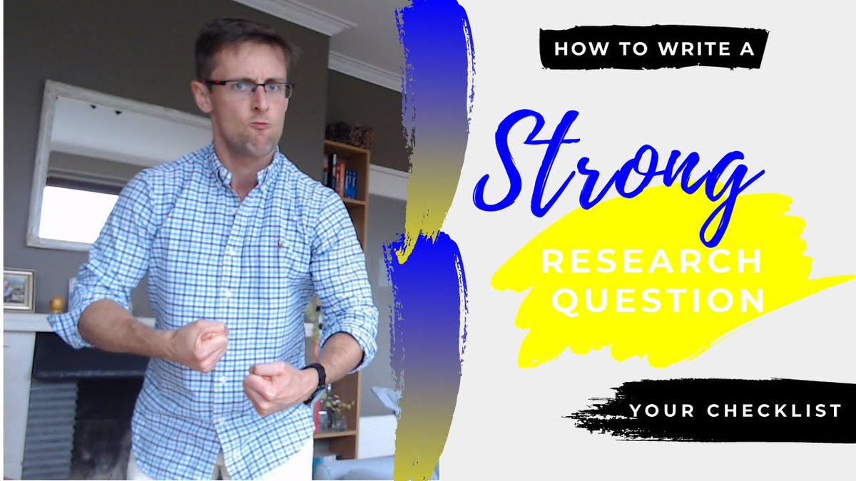 Are you struggling with forming a good research question? Not sure which research topic to choose? 😟 Here's some advice 👉 youtu.be/1eW8mgoHk6Y

#AcademicTwitter #LearnEnglish #researchpaper #PhD #phdchat #phdforum #AcademicChatter #writingtips