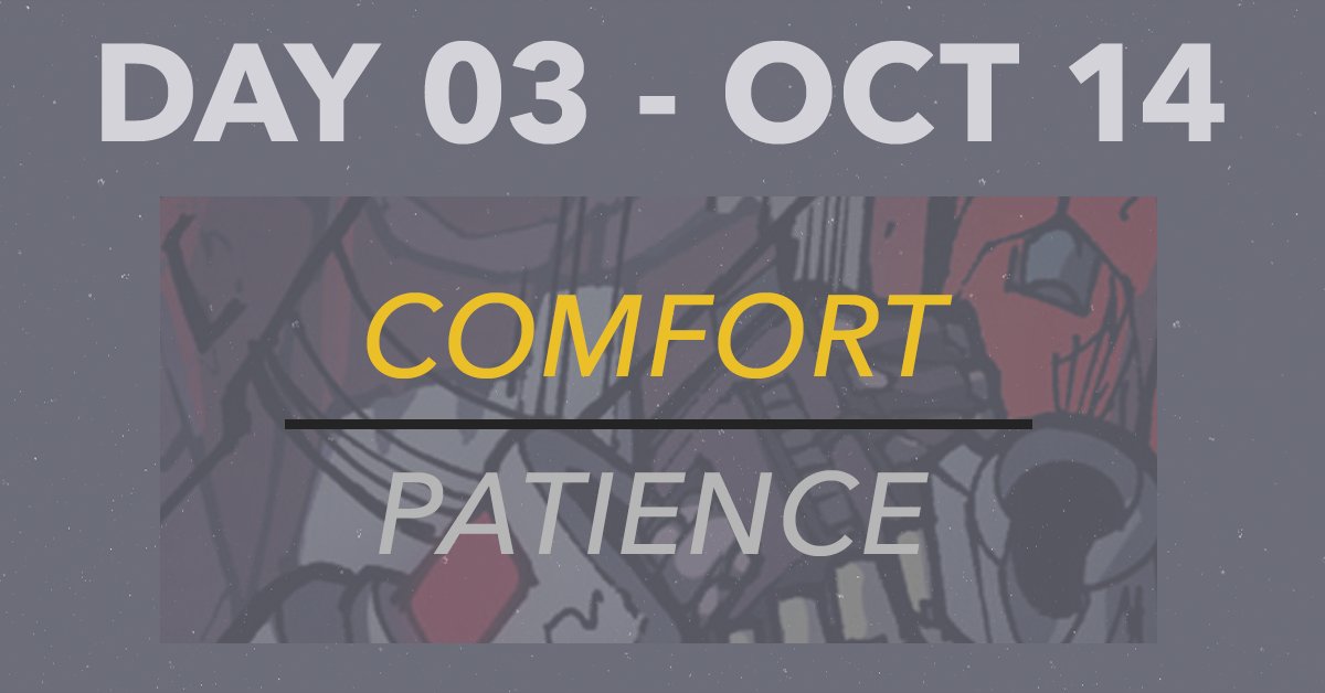 megarodweek's tweet photo. Day 3 of the #MegaRodWeek has begun. Today's prompts are Comfort and Patience. https://t.co/oSqwmiwb8p