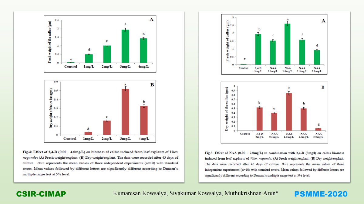 Psmme2's tweet photo. #psmmeposter Poster 29 Part 2
Establishment of In Vitro Cultures and Sucrose Supported Biomass Elicitation for The Production of Secondary Metabolites in Vitex negundo, A Multi-Potent Aromatic Medicinal Plant
KumaresanK, SivakumarK, M.Arun
Bharathiar University, Coimbatore https://t.co/EeN3oOLKLZ