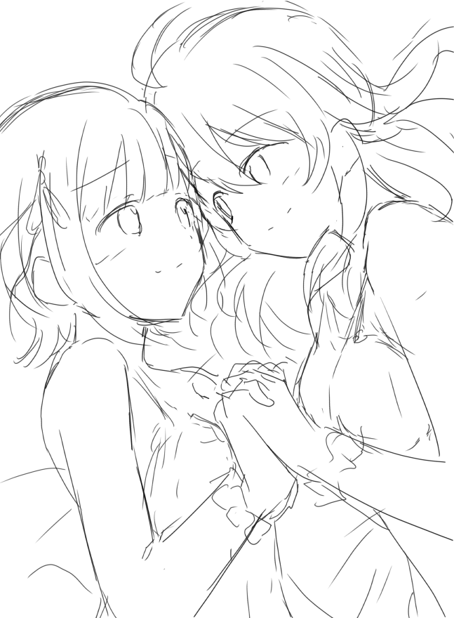 なかなか絵アップできてないから落書きあげて描いた気になる 