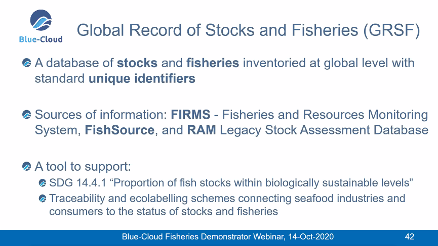 BlueCloudEU's tweet photo. The Global Record Stock & #fisheries (GRSF)is a complete framework that ingests records from 3 main global #databases of Stocks & Fisheries records. #BlueCloud is supporting by providing a #VRE #virtualresearchenvironment to enrich it with additional data. https://t.co/1C4A354E4X https://t.co/tgyR4mnWVi
