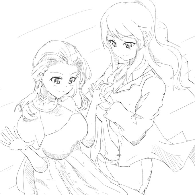 ミカクラを描くことにするわね#ガルパン版深夜のお絵描き60分一本勝負_20201014 