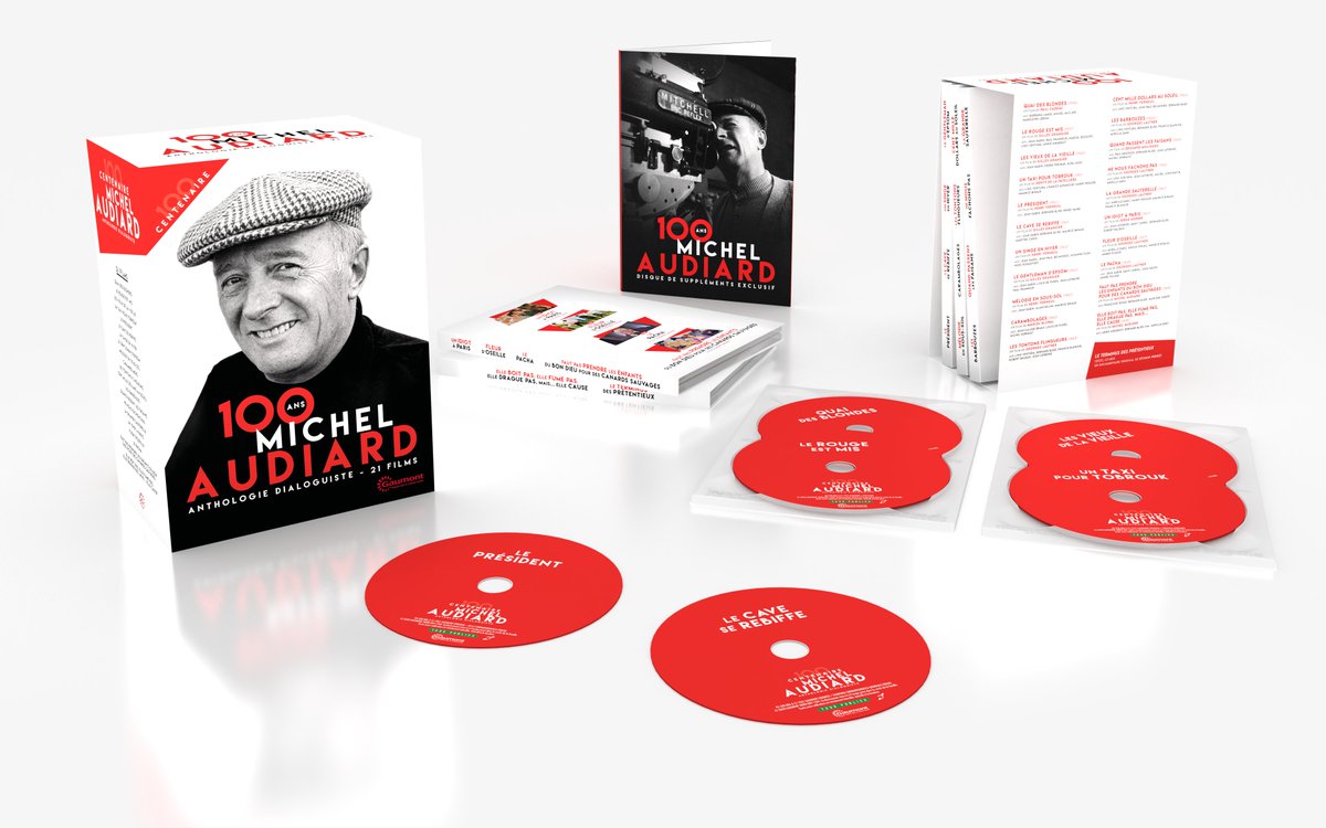 🇫🇷 À l'occasion des 100 ans de Michel Audiard, <a href="/Gaumont/">Gaumont</a>  édite un coffret en édition limitée regroupant les plus grands classiques de ce dialoguiste de génie, géant du cinéma français.

Pour précommander dès maintenant votre coffret 👉 bit.ly/escaudiard