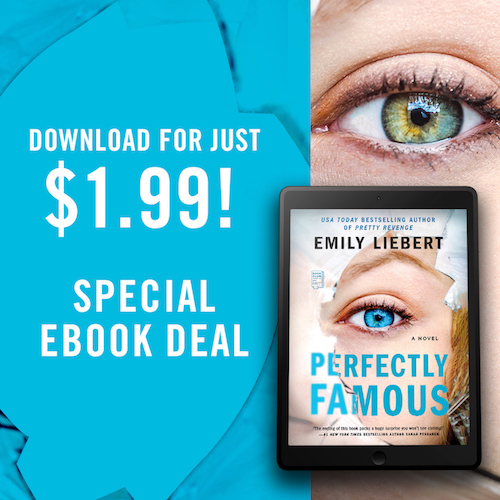The e-book of PERFECTLY FAMOUS is on sale for $1.99! It’s “A twisty game of cat and mouse with a shocker of an ending.” Grab your copy here: tinyurl.com/y5hlwofm