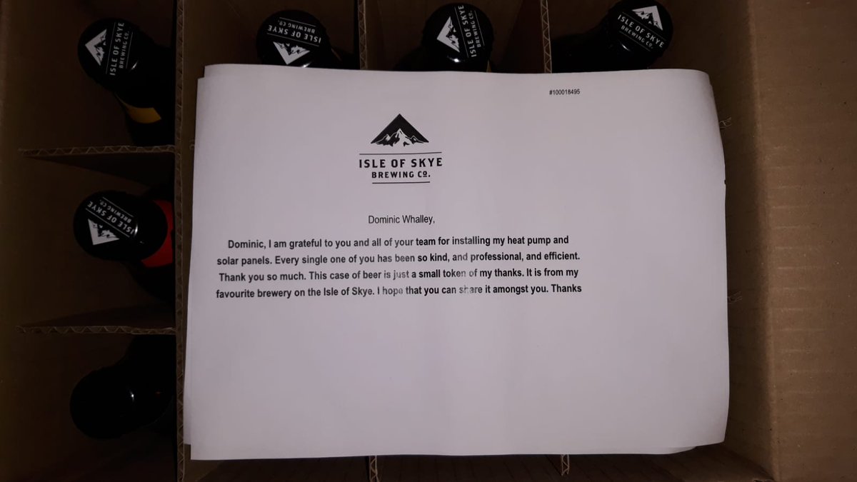 There is nothing more rewarding than to know our customers are happy with the work and services we provide them. What a lovely gesture that was very much appreciated by the team. 😊
