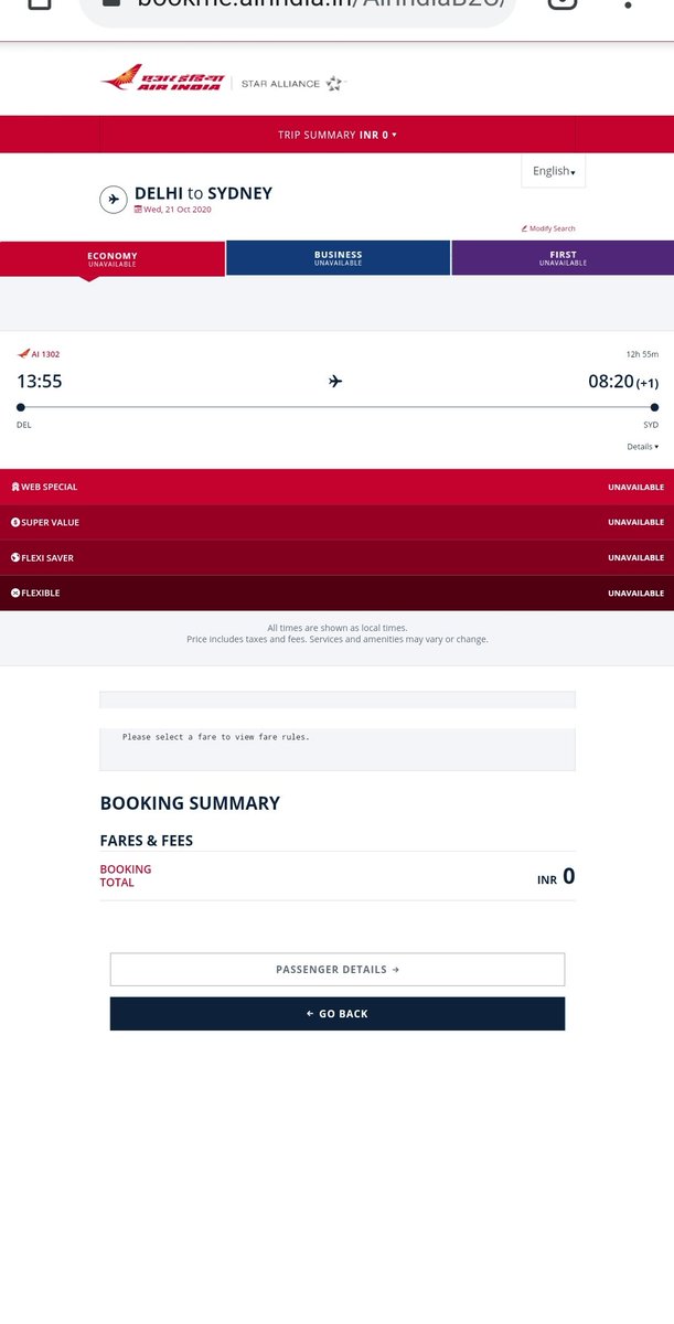 erukullasrikant's tweet photo. @AusHCIndia @airindiain Trying to fool every time with your tweet air india cc says that only 4 seats available that to sold out in 1 min ,is this a prank Mr.barry https://t.co/acvRBlw7al